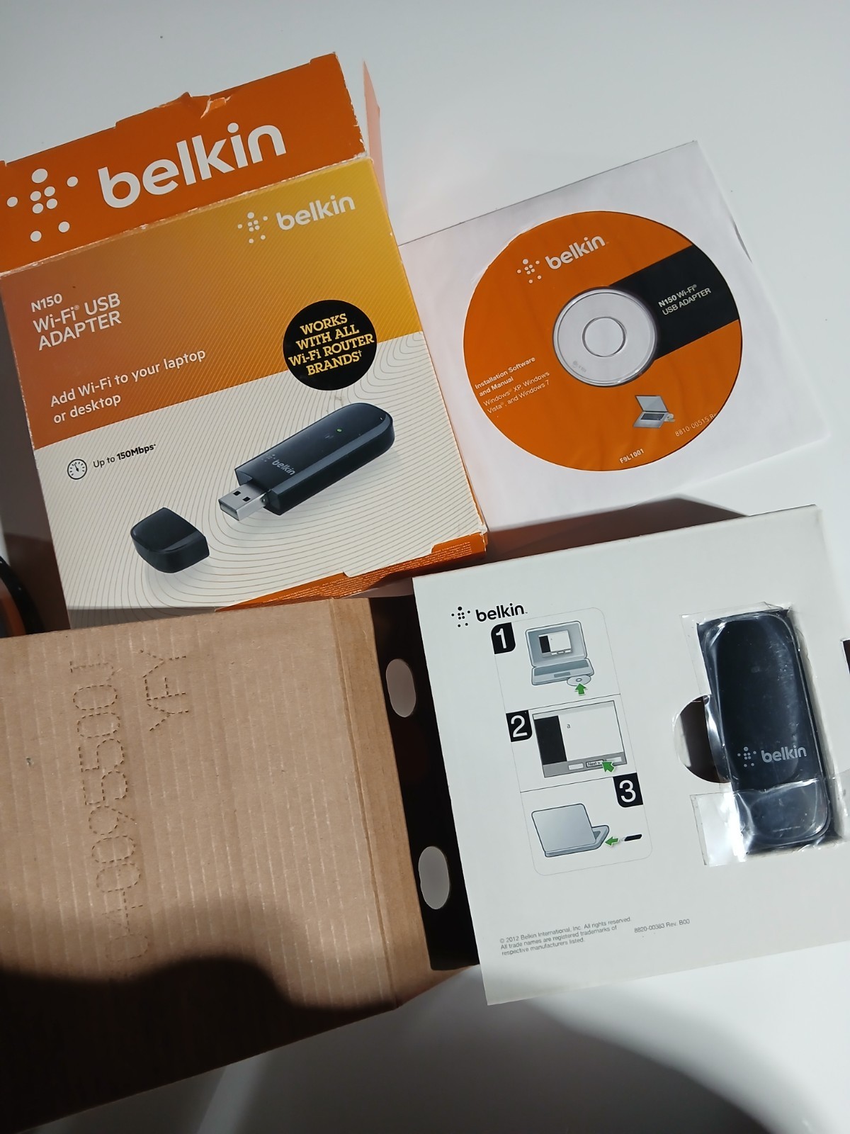 Belkin N150 High Performance Wireless Wi-Fi USB Adapter