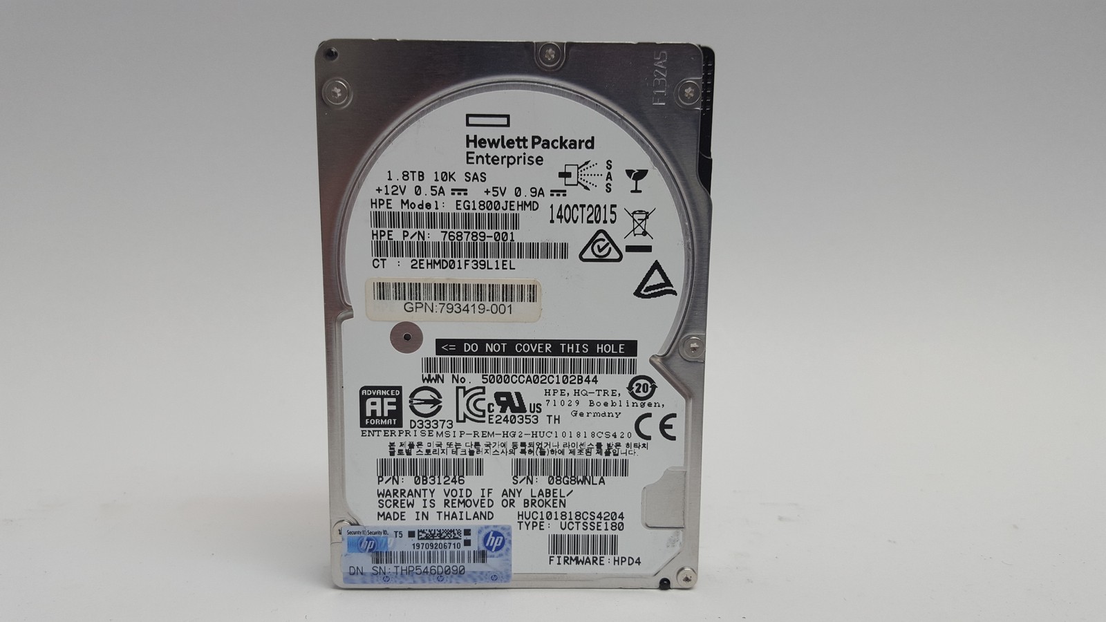 Hitachi HP  HUC101818CS4204 1.8 TB SAS 2 2.5 in Enterprise Drive