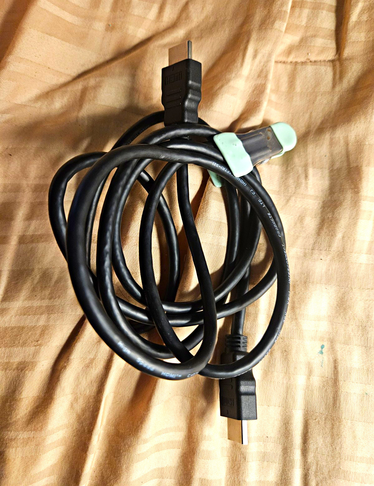 Black HDMI Cable HDMI Standard Male to HDMI Standard Male 1:1