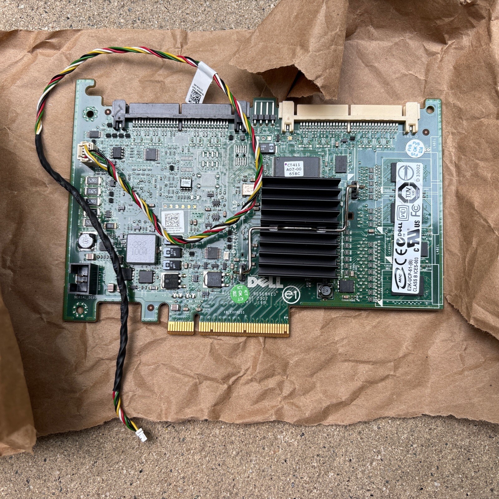 E2K-UCP-61 DELL POWEREDGE PERC 6/I SAS PCI-E RAID CONTROLLER 