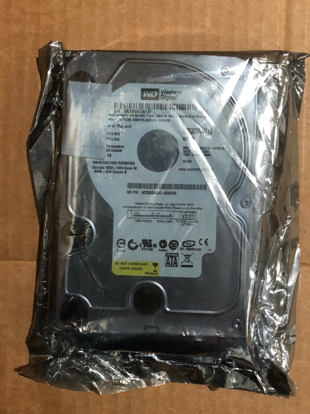 WD WESTERN DIGITAL WD3200AVJS WD AV - 63WDAD NEW 