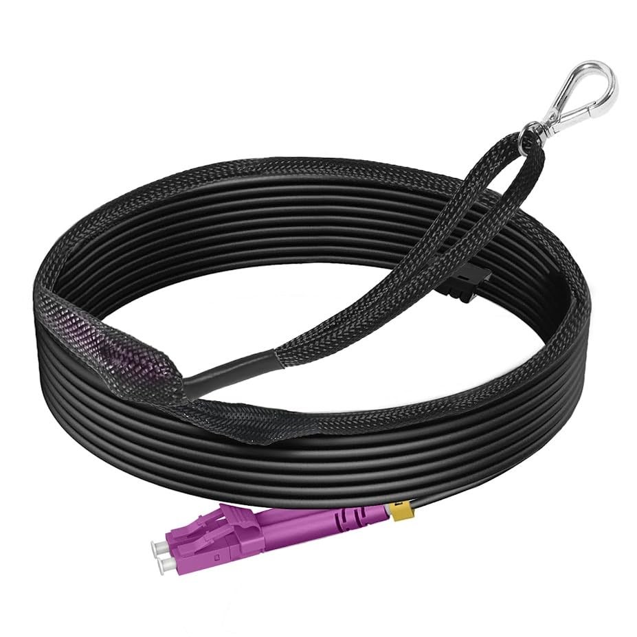 RamboCables OM4 LC to LC Fiber Patch Cable Outdoor 164ft/50m