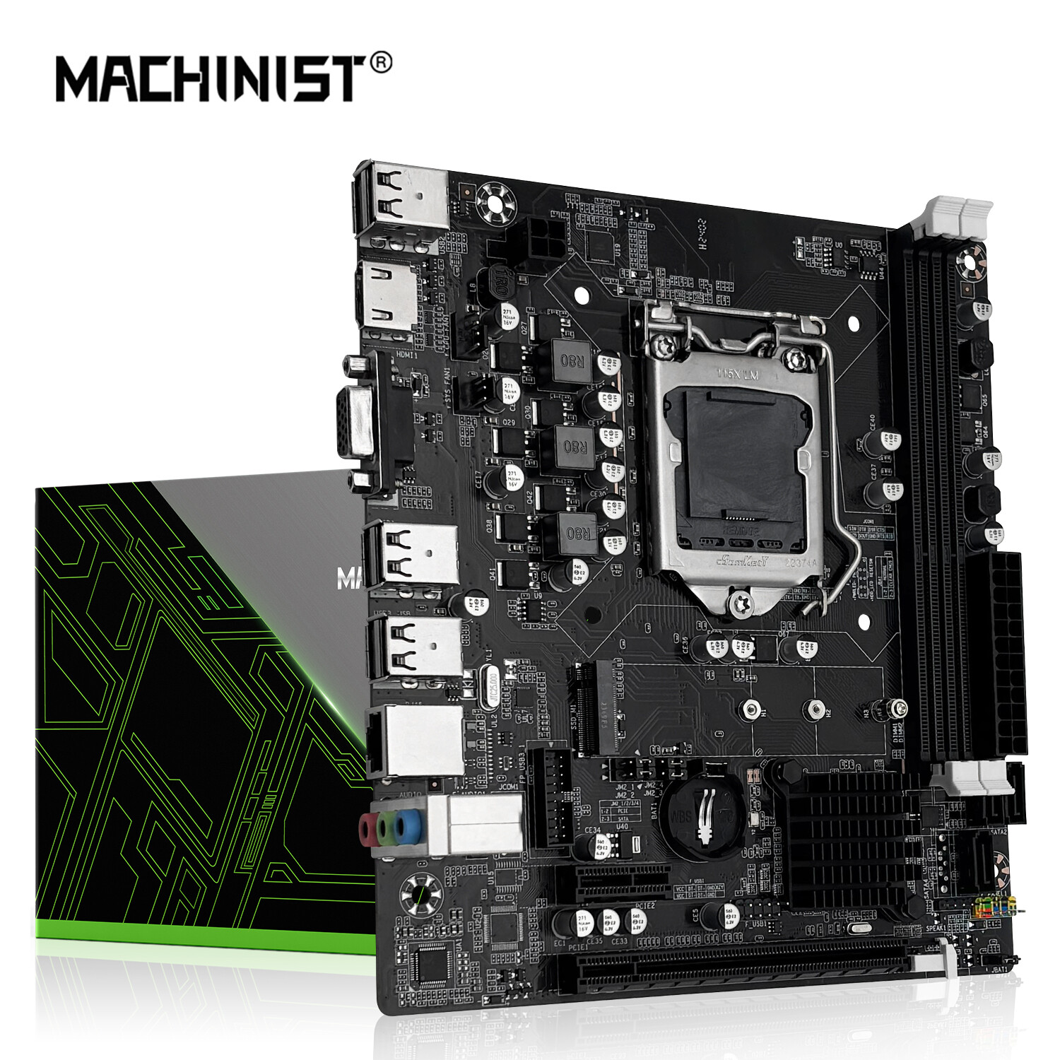 H61C ITX Motheboard LGA 1155 DDR3 RAM SATA/NVME M.2 USB 2.0 HDMI/VGA