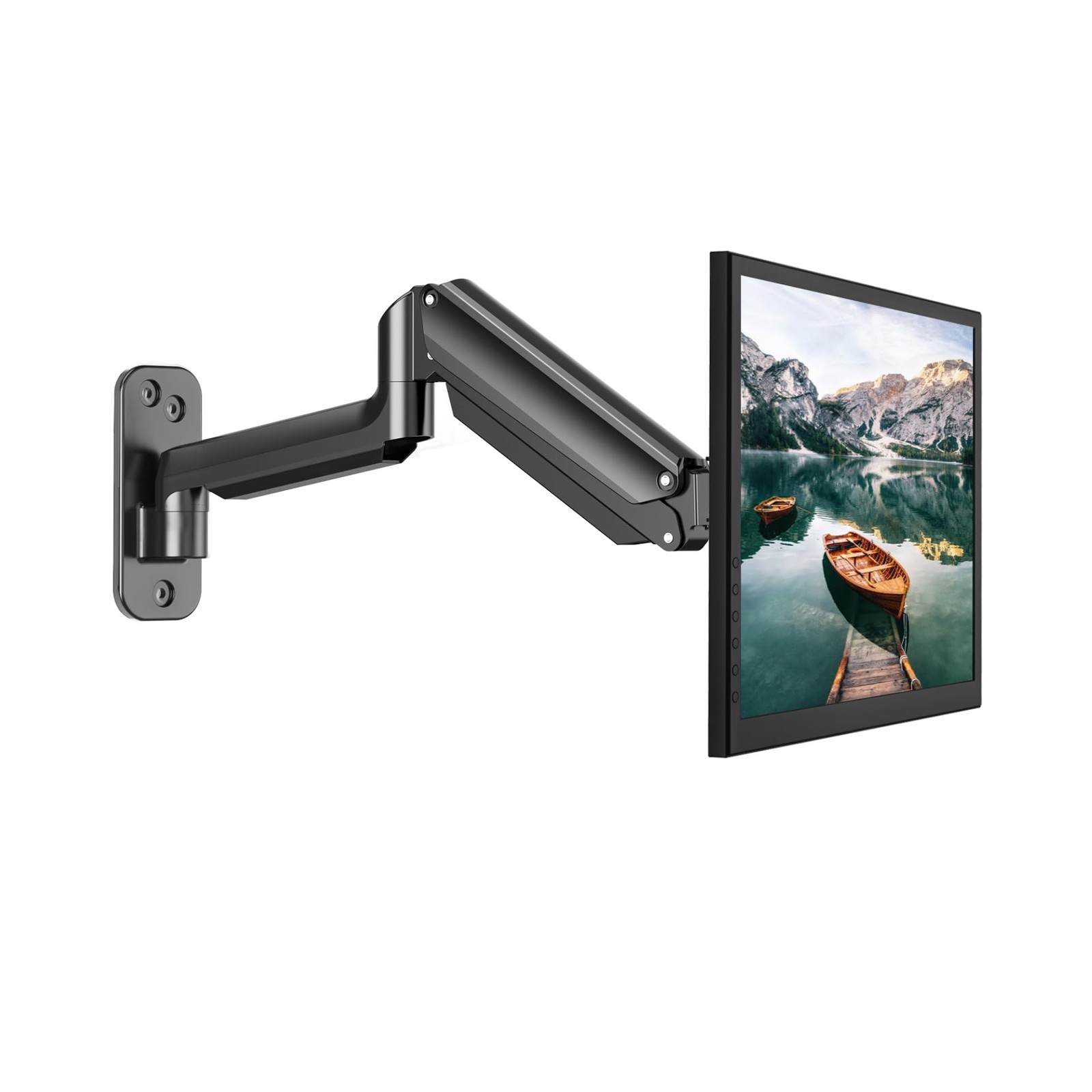 HUANUO Single Monitor Wall Mount for 13 to 32 Inch Computer Screen, Monitor Wall