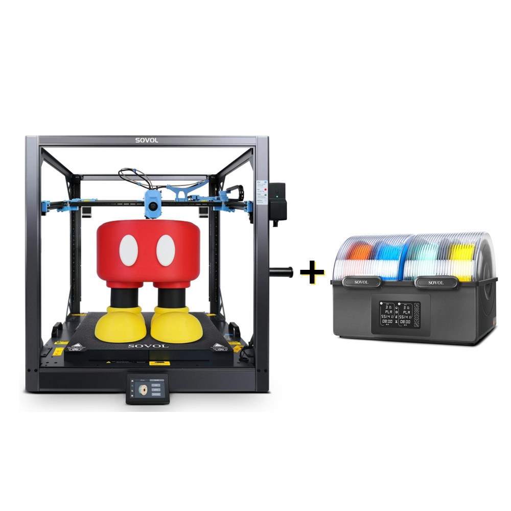 Sovol SV08 MAX CoreXY 3D Printer 700mm/s with SH03 4-Spool Filament Dryer Box US