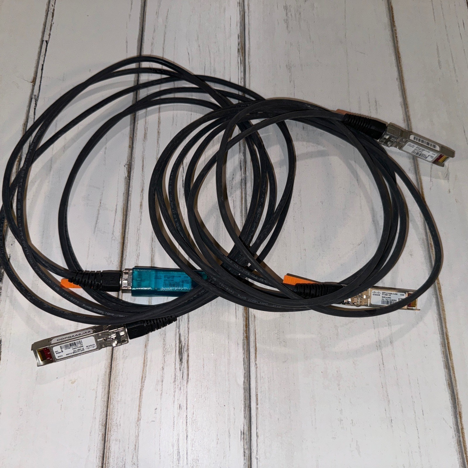 Lot of 2 Cisco Original SFP-H10GB-CU3M SFP+ Copper Twinax Cable - 3 Meter EUC
