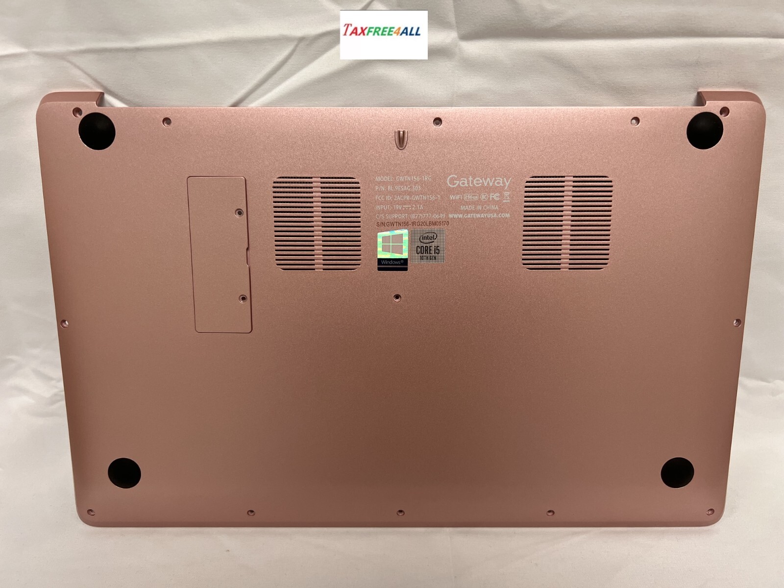 GENUINE Gateway GWTN156-1RG 15.6" Ultra Slim Notebook Bottom Cover-Pink