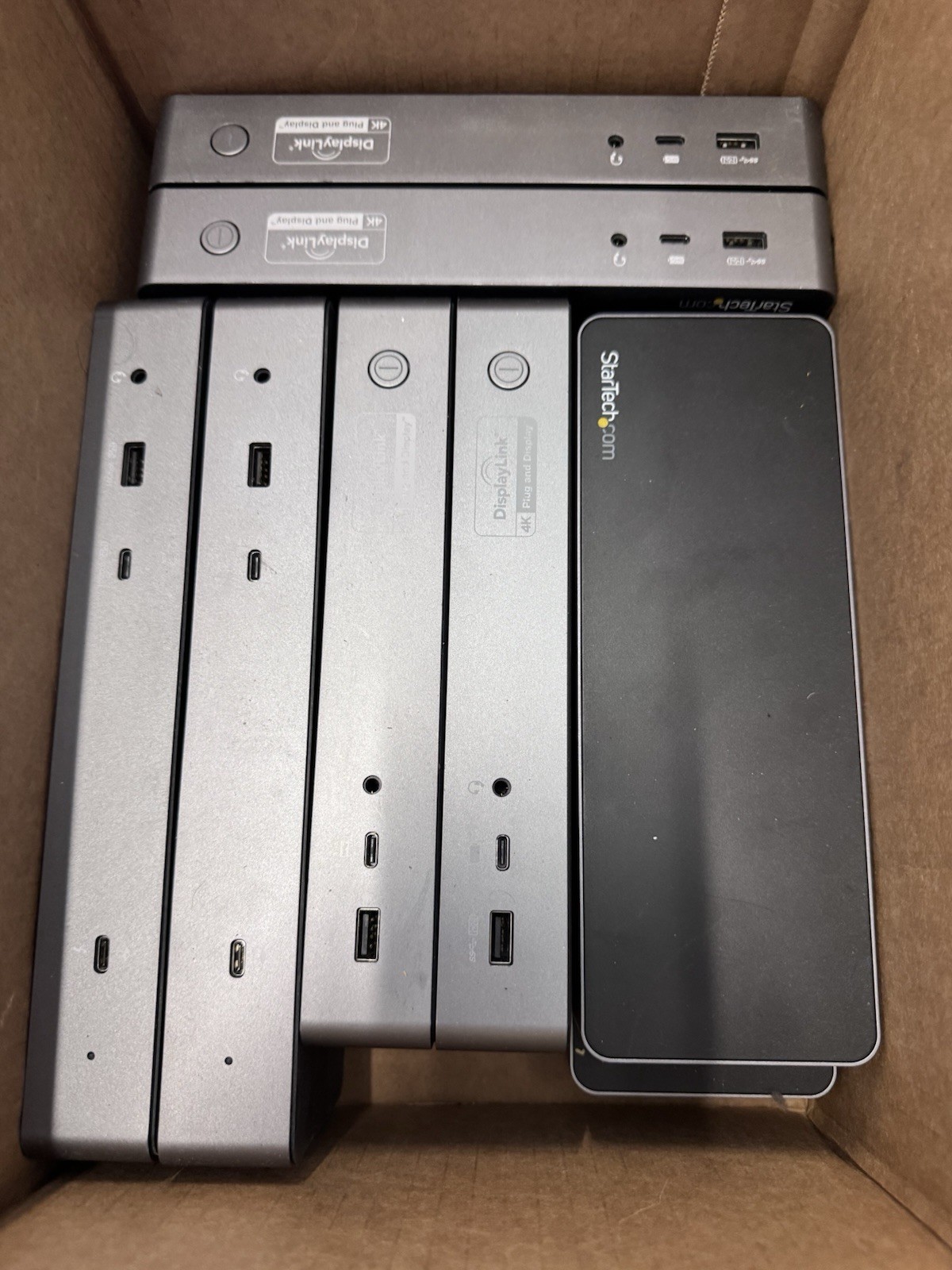 Untested LOT OF 10x StarTech DK30C2DPEP Laptop Docking Station – Mixed Models