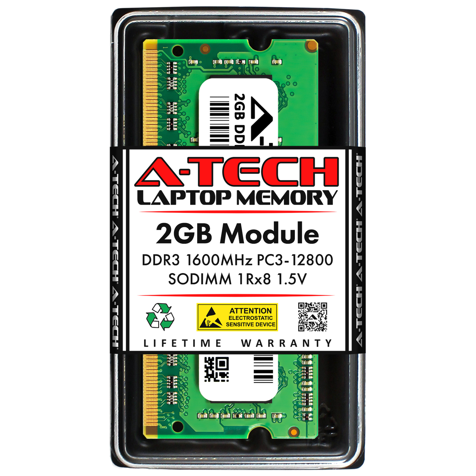 2GB DDR3 PC3-12800 SODIMM (Replacement for Elpida EBJ20UF8BDU5-GN-F) Memory RAM