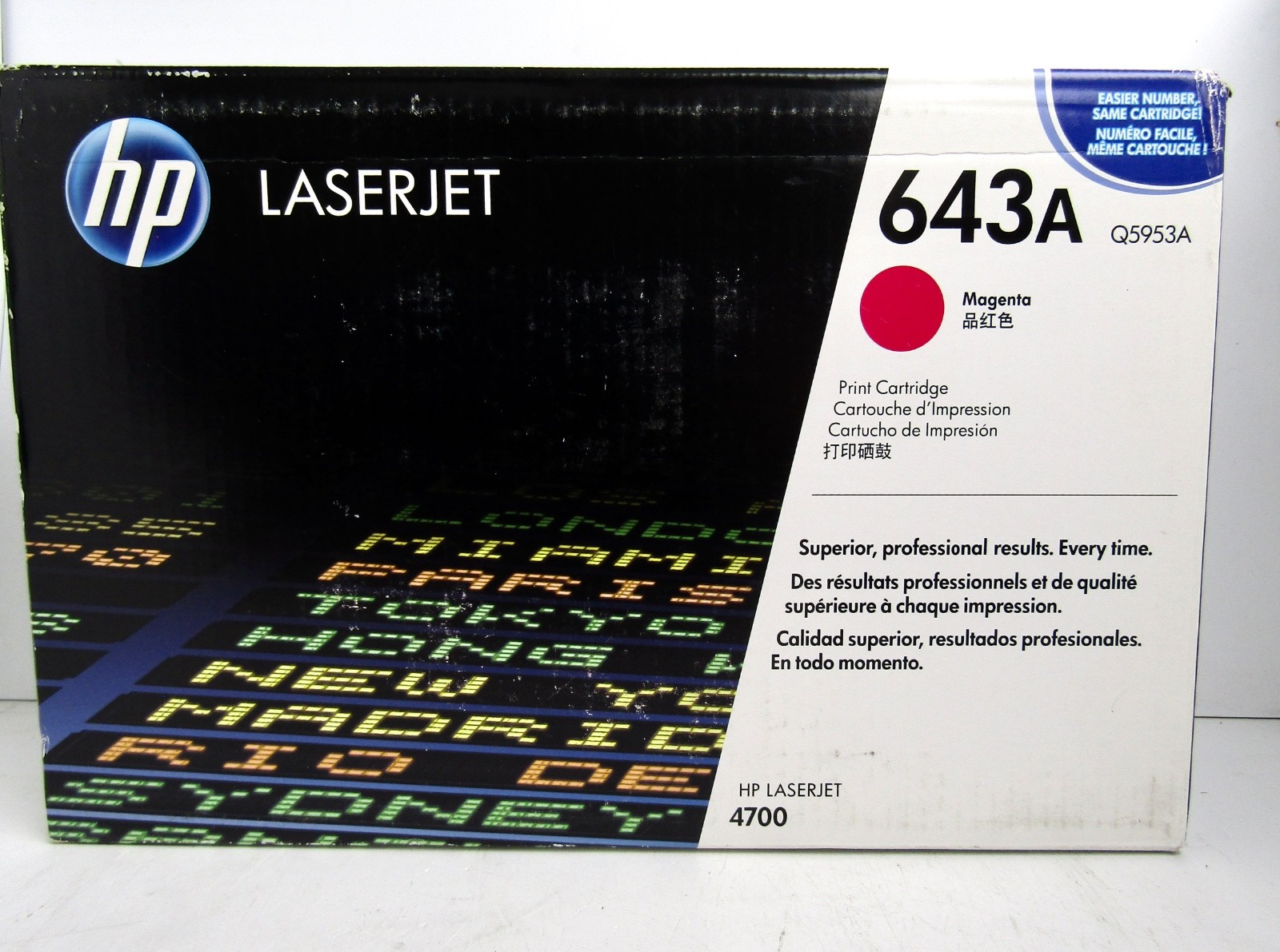 HP LaserJet 4700 643A Q5953A Magenta Toner Cartridge Genuine - BRAND NEW SEALED