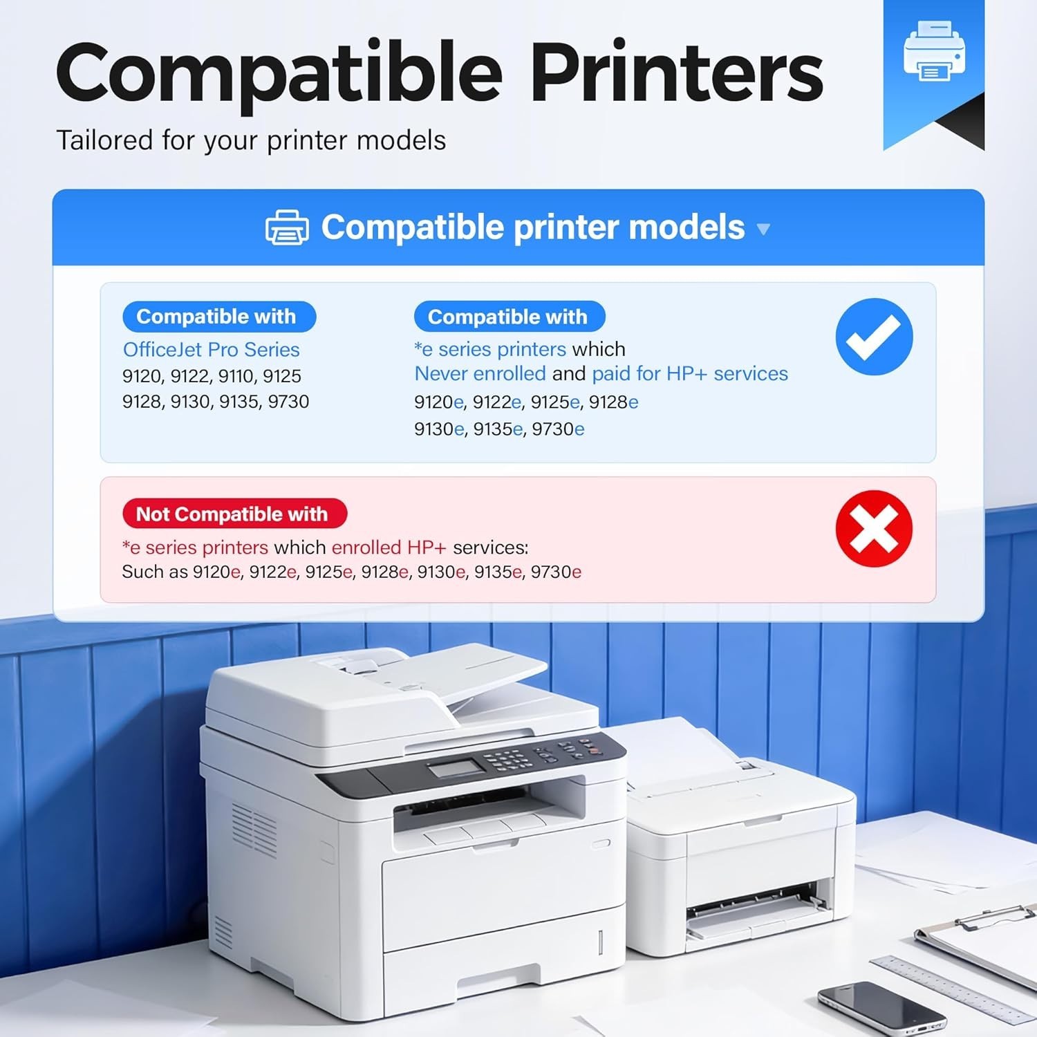 READ   4PK 936e Ink Cartridges Compatible  For HP 936XL OfficeJet Pro 9125e