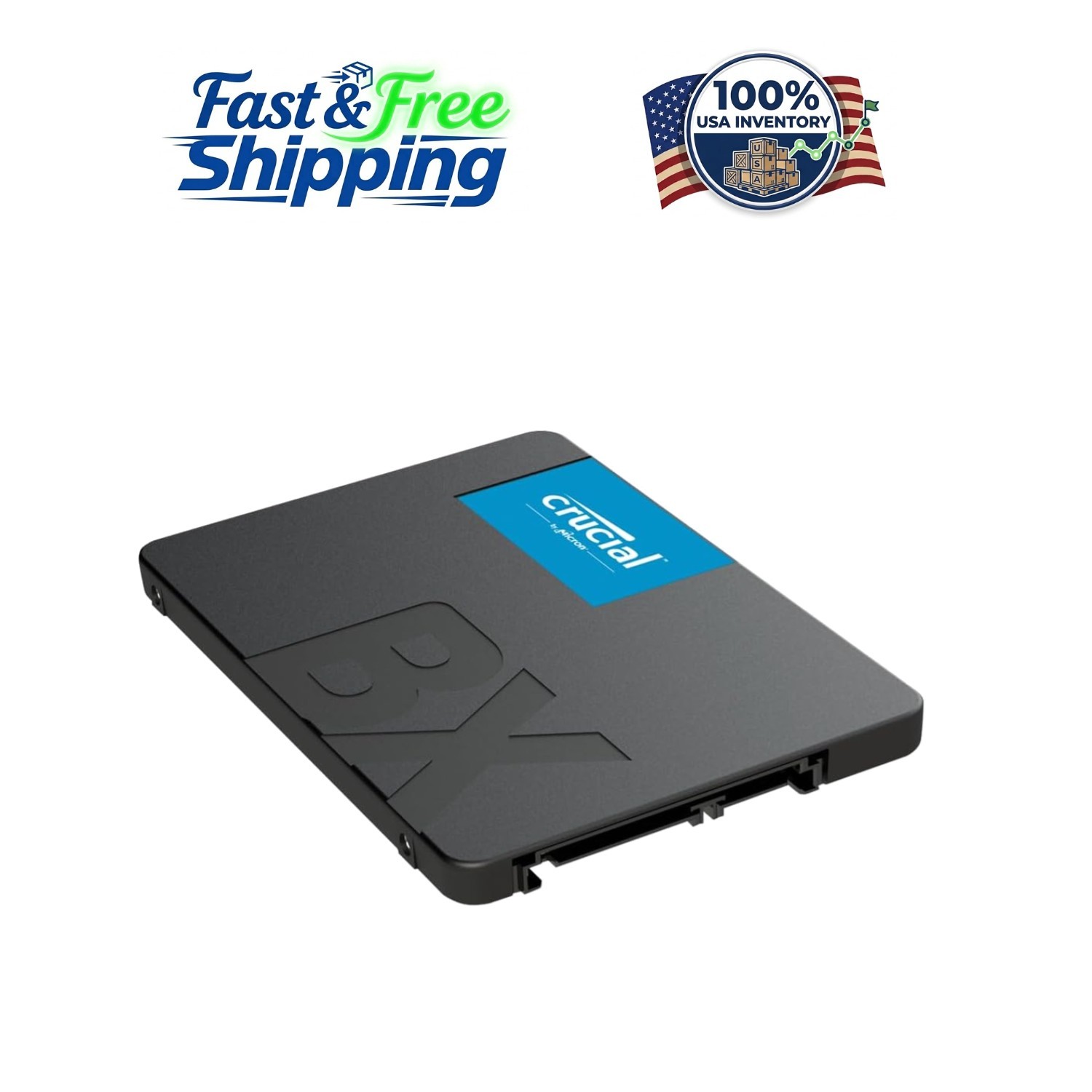 Crucial BX500 240GB SATA Solid State Drive - Quick Load Times & Data Recovery