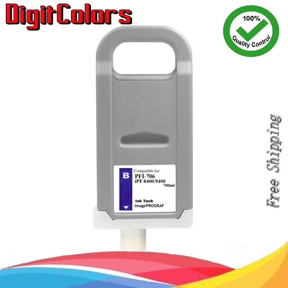 PFI-706 Blue Ink Cartridge for Canon IPF 8400s 8400se 9400s 8400 9400 PFI706B