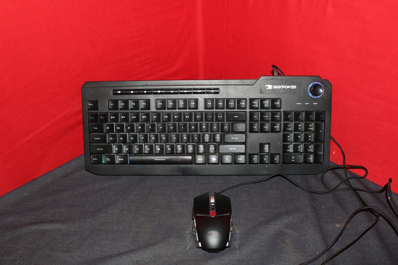 iBUYPOWER Ares M2-KB Membrane Gaming Keyboard, KB-IPB-014 Mouse w/ RGB