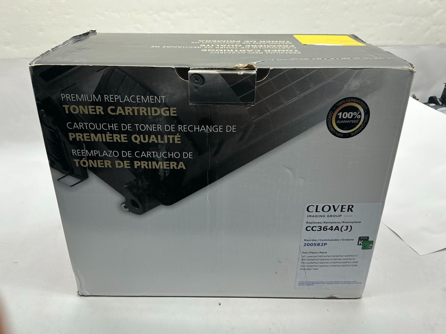 Clover Imaging 200582P Black Toner Cartridge HP CC364A(J) 64A Extended Yield Ope