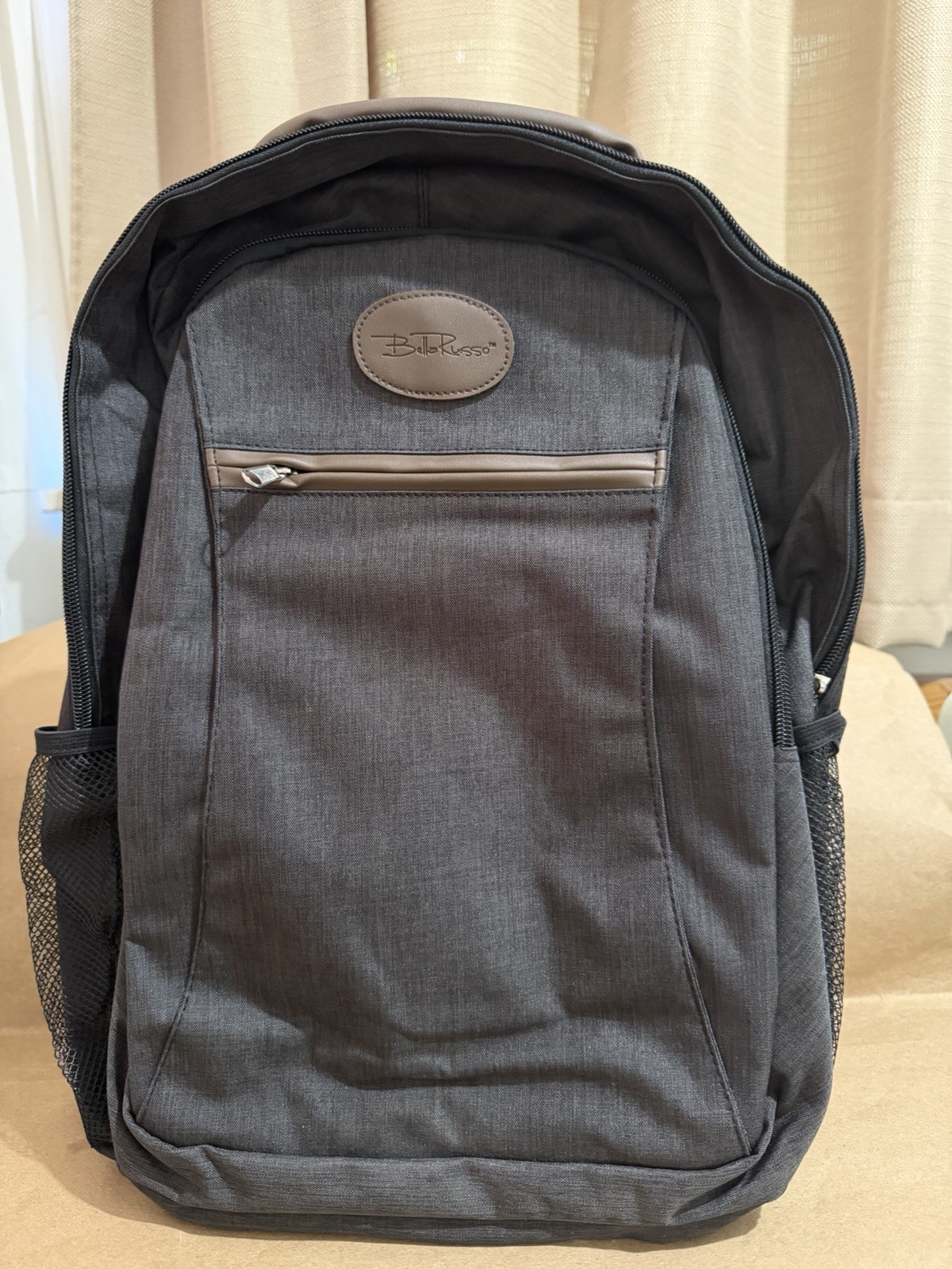 Backpack Laptop Backpack Black Bella Russo with Charging Ports 17" x 8" NEW