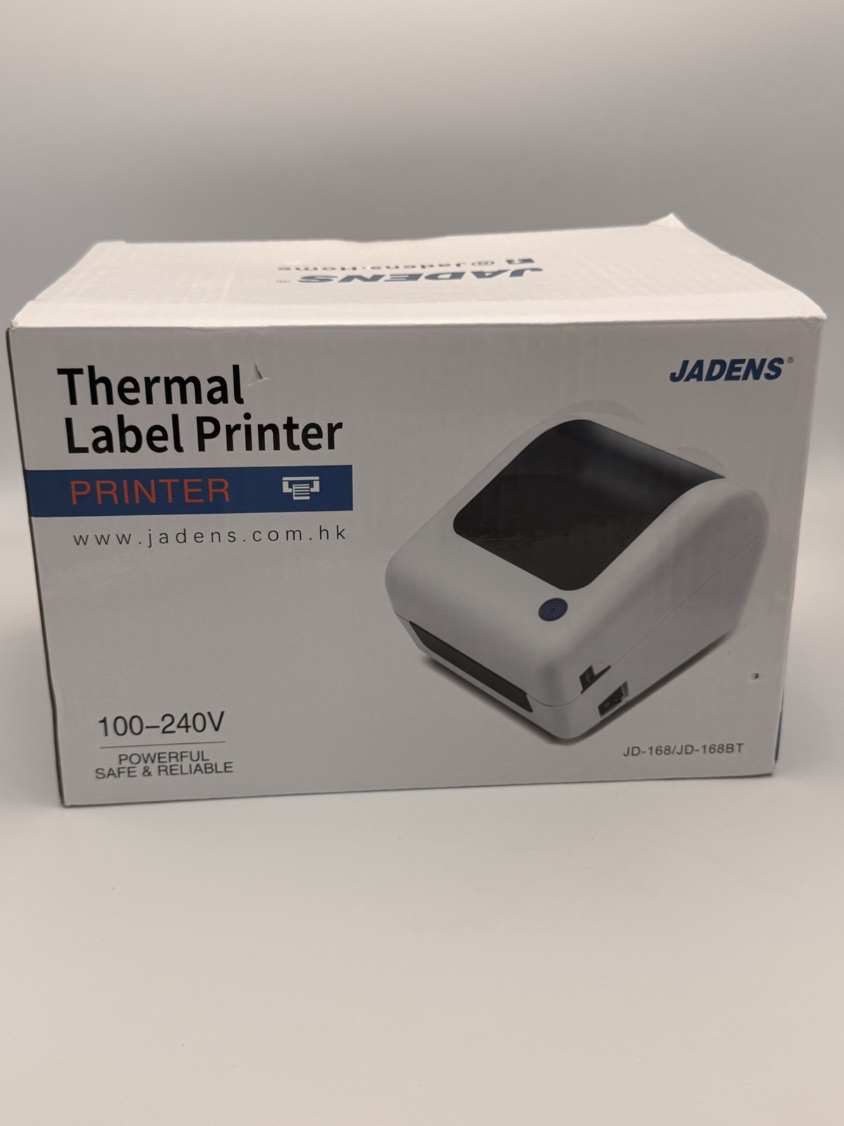 JADENS JD-168 Thermal Label Printer 4x6 w/Box & Cables