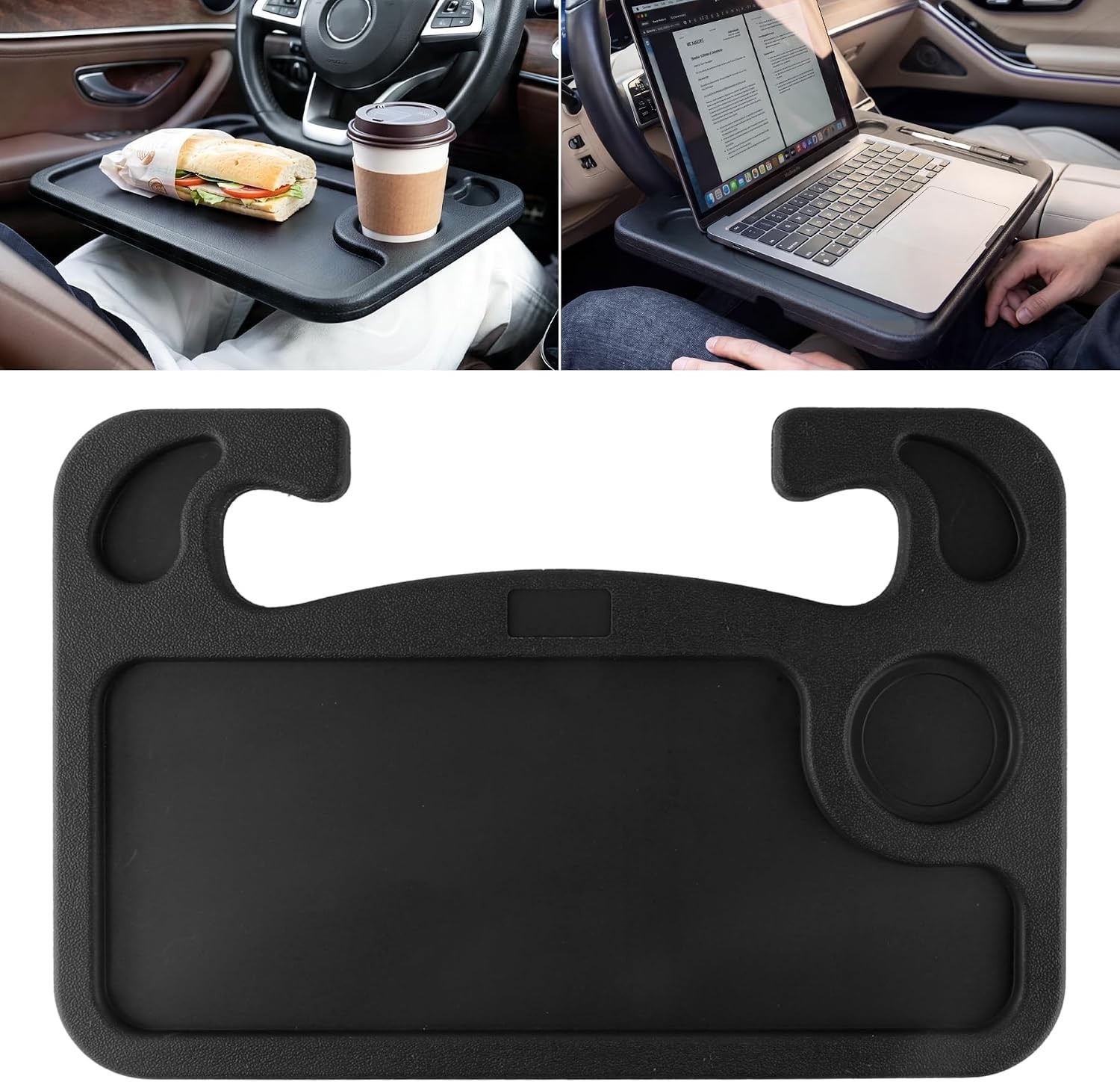 Car Steering Wheel Desk for Laptop,Multipurpose Travel Car Accessories, Car Seat