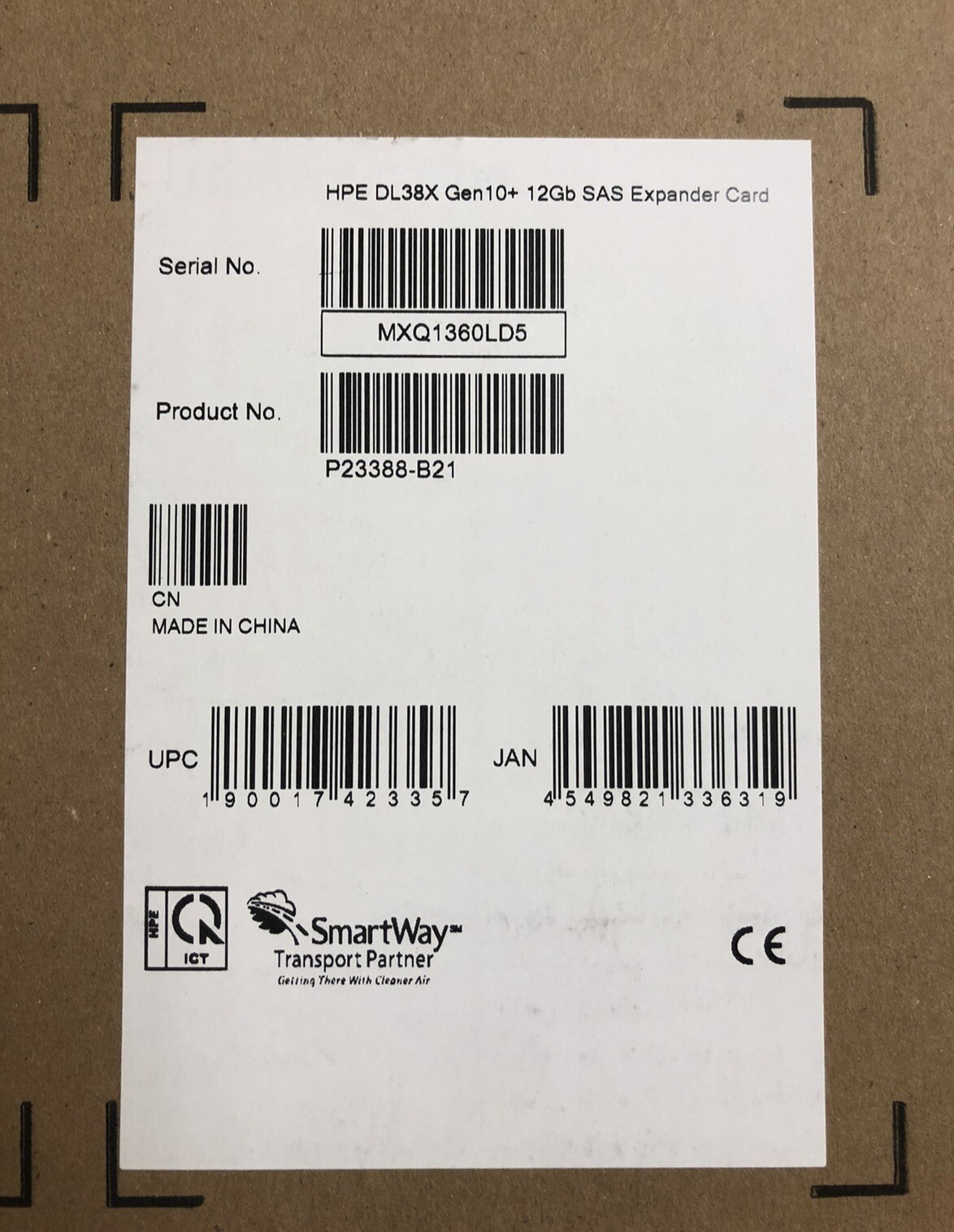 HPE DL38X DL380 DL385 Gen10 Plus 12Gb SAS Expander Card 4LFF 8SFF etc P23388-B21