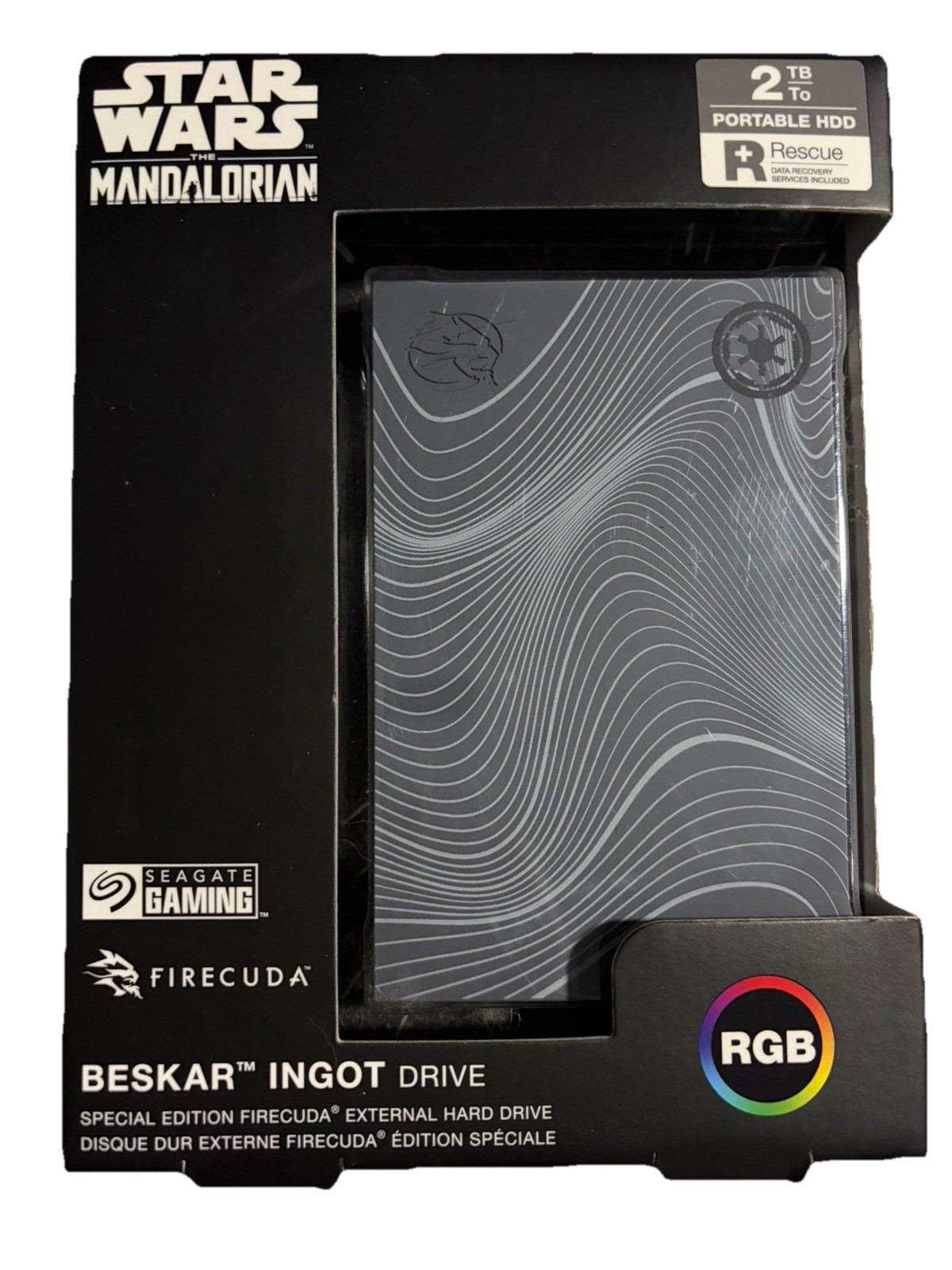 Seagate FireCuda Special Edition 2TB External Hard Drive Star Wars mandalorian