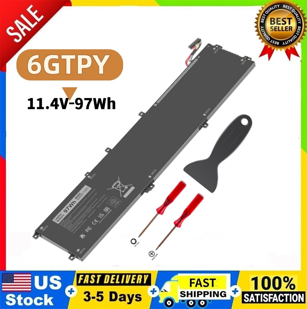 ⭐6GTPY Battery For Dell XPS 15 9560 9570 7590 Precsion 5530 5520 5510 5540 97Wh