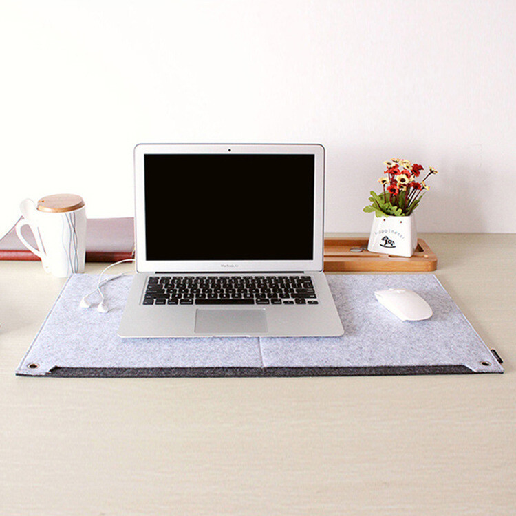 Rectangular Felt Mouse Pad Protector Non-Slip Mouse Mat Comfortable Business Mat