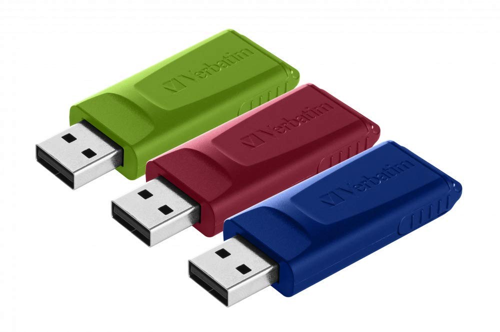 Verbatim Slider USB-flash-drive multipack 16GB - USB 2.0-3x USB memory stick - l