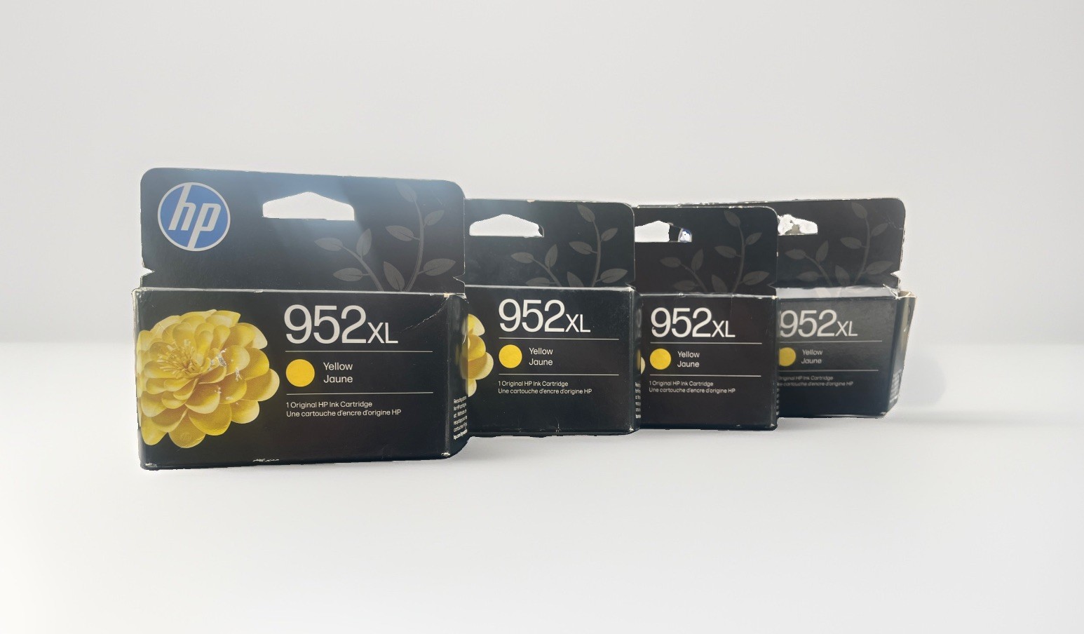 (X4) BRAND NEW IN BOX GENUINE HP INK 952XL YELLOW EXP All In 2027 (See Pic)