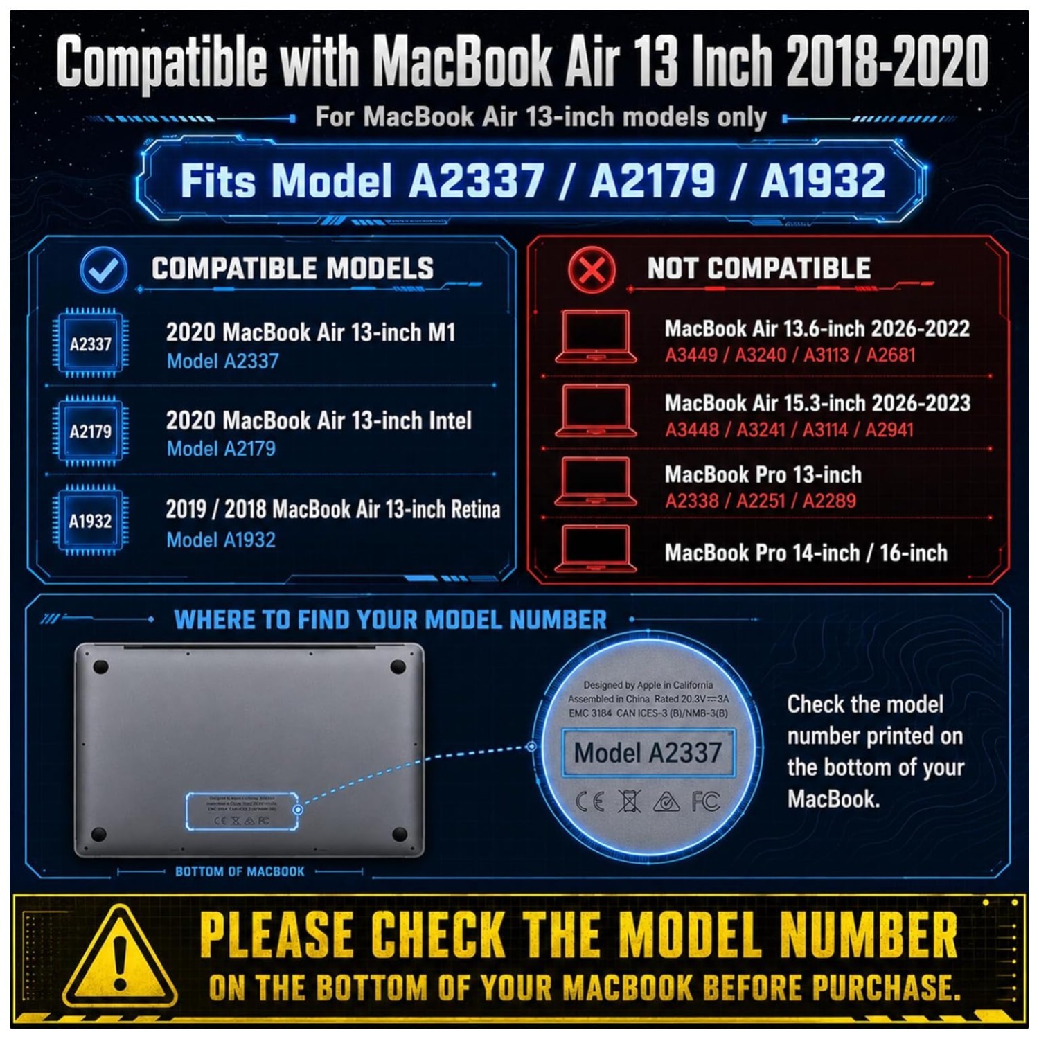 Matte Translucent Hard Shell for MacBook Air 13'' | Grey