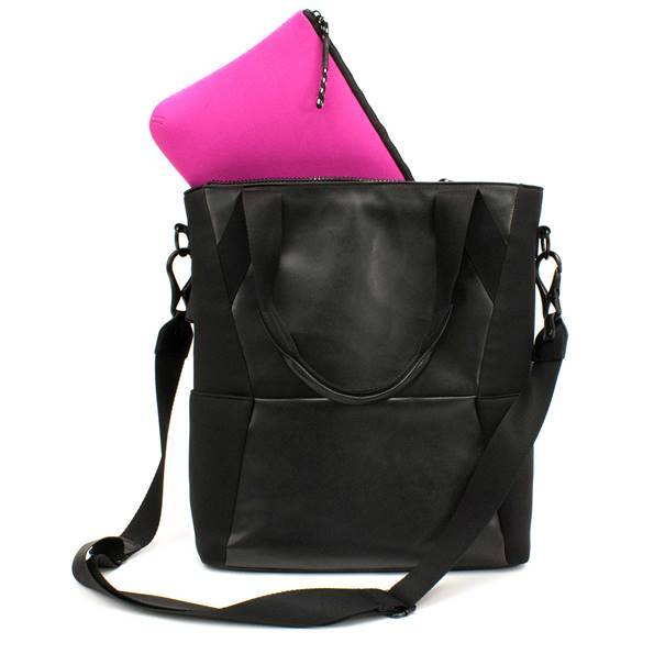 M-Edge 15.5-Inch Tech with  4400mAh Battery  Black Women Notebook Bag