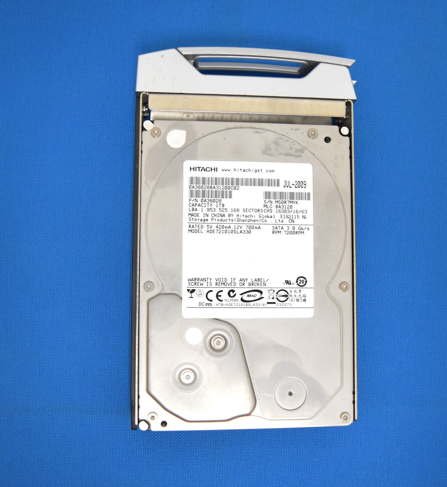 Hitachi 0A38028 HDE721010SLA330 P/N: 0A38028 1.0TB SATA 7200RPM  SATA HDD