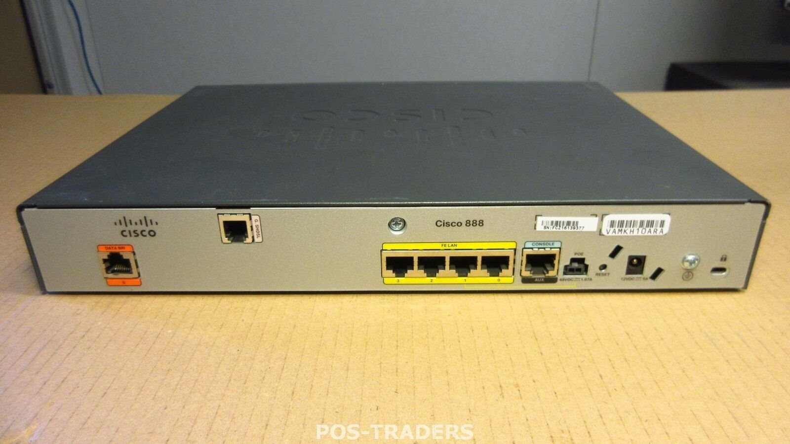 Cisco 888-SEC-K9 V01 888 Integrated Services SHDSL - 4-Port LAN - EXCL PSU