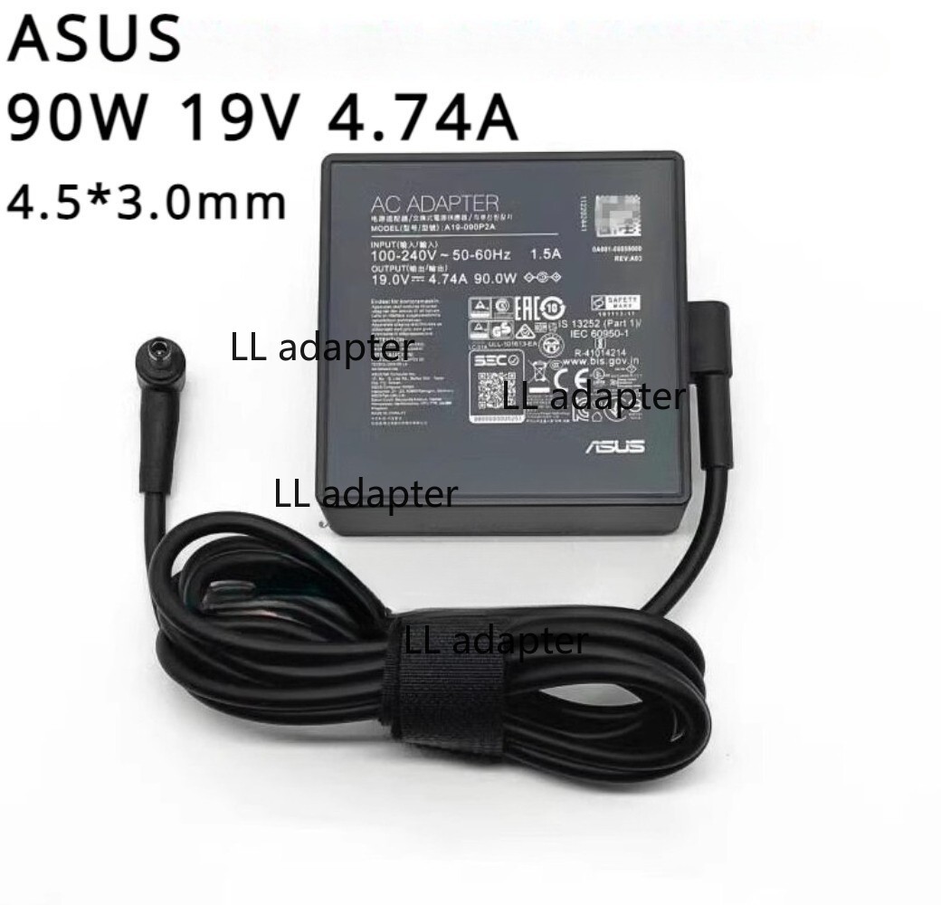 Original 19V 4.74A 90W Charger ASUS Zenbook Flip 15 Q529ZA 4.5*3.0mm Adapter
