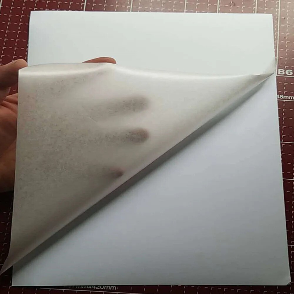 50Pcs Self Adhesive A4 Stickers Paper Label Sheet Washi Album Inkjet Printer