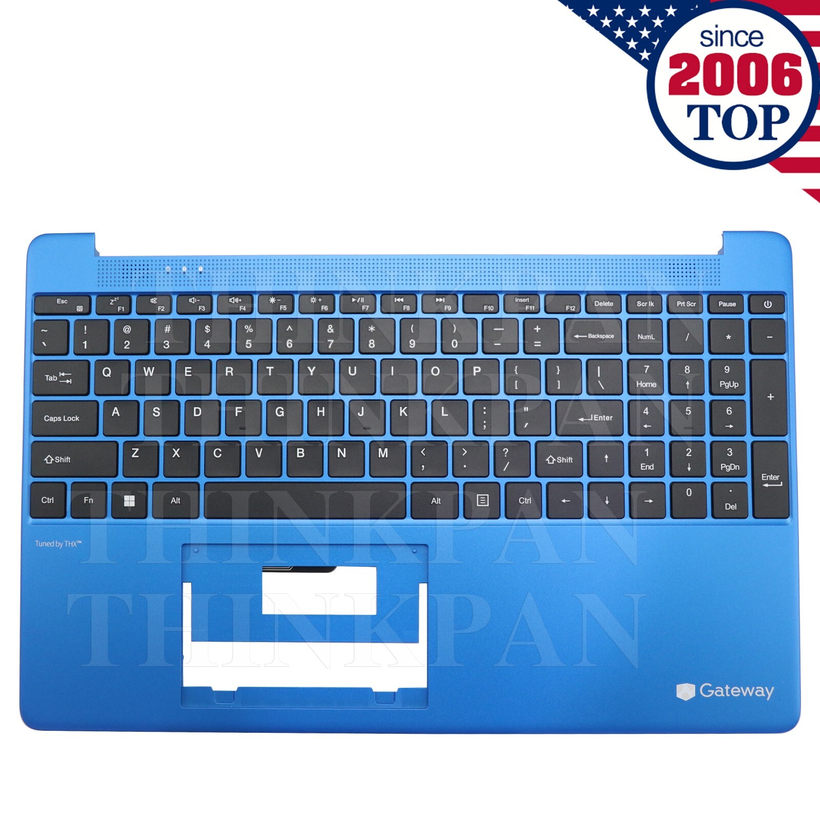 For Gateway GWTN156-1 GWTN156-4 GWTN156-5 GWTN156-7 Blue Palmrest US Keyboard
