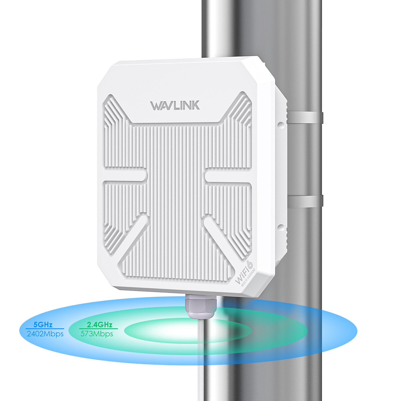 WAVLINK Outdoor WiFi 6 Extender AX3000 Router Long Range 5G Router up to 300m