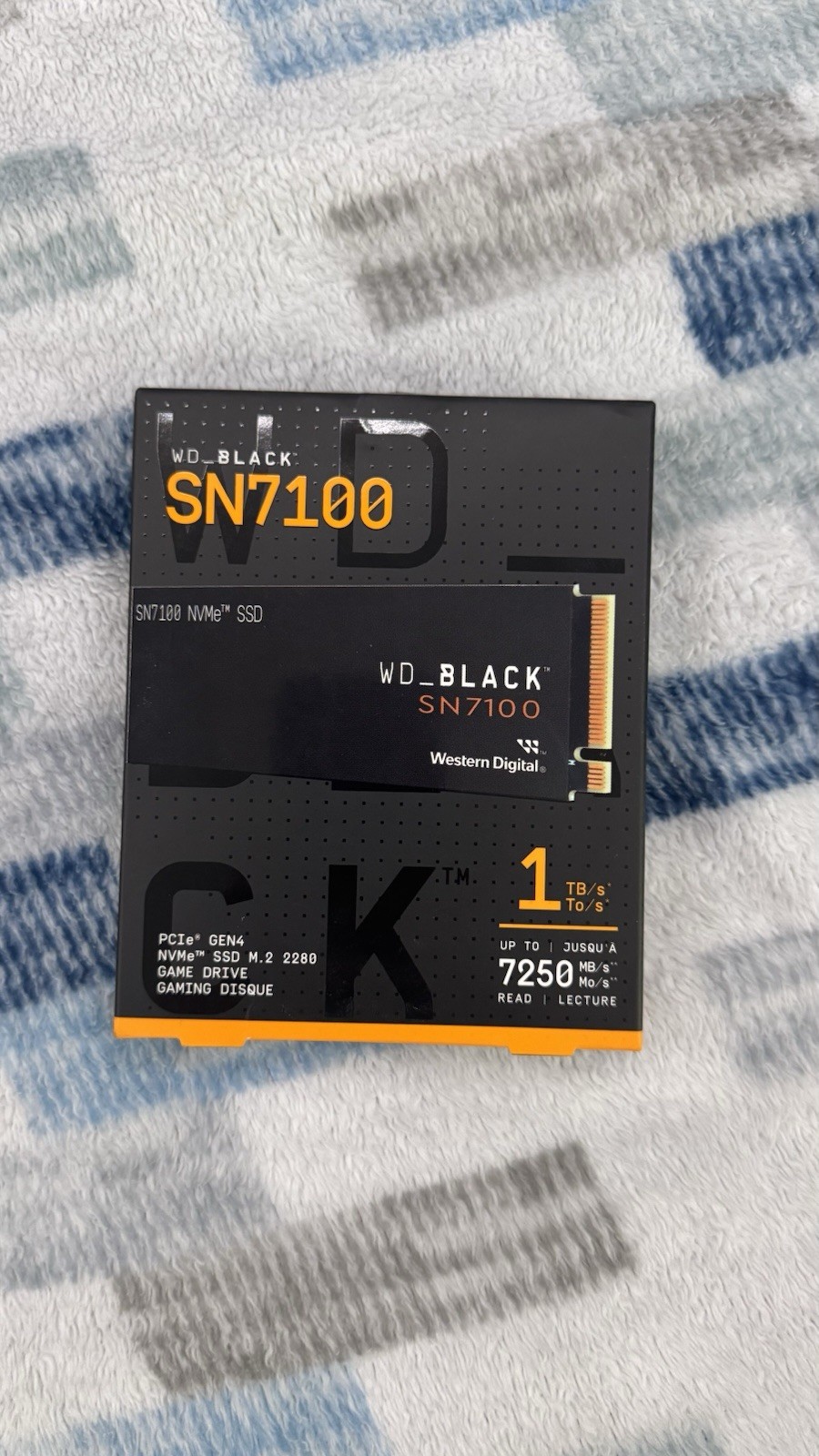 WD_Black SN7100 1TB NVMe Gen4 PCIe, M.2 2280, 7,250 MB/s Read , 6,900 MB/s Write