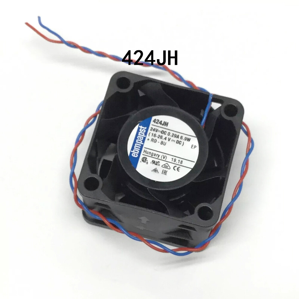 Brand new Ebmpaps Axial flow Fan 424JH 40*40*28MM 6.9W 0.29A 24VDC Fully Teste