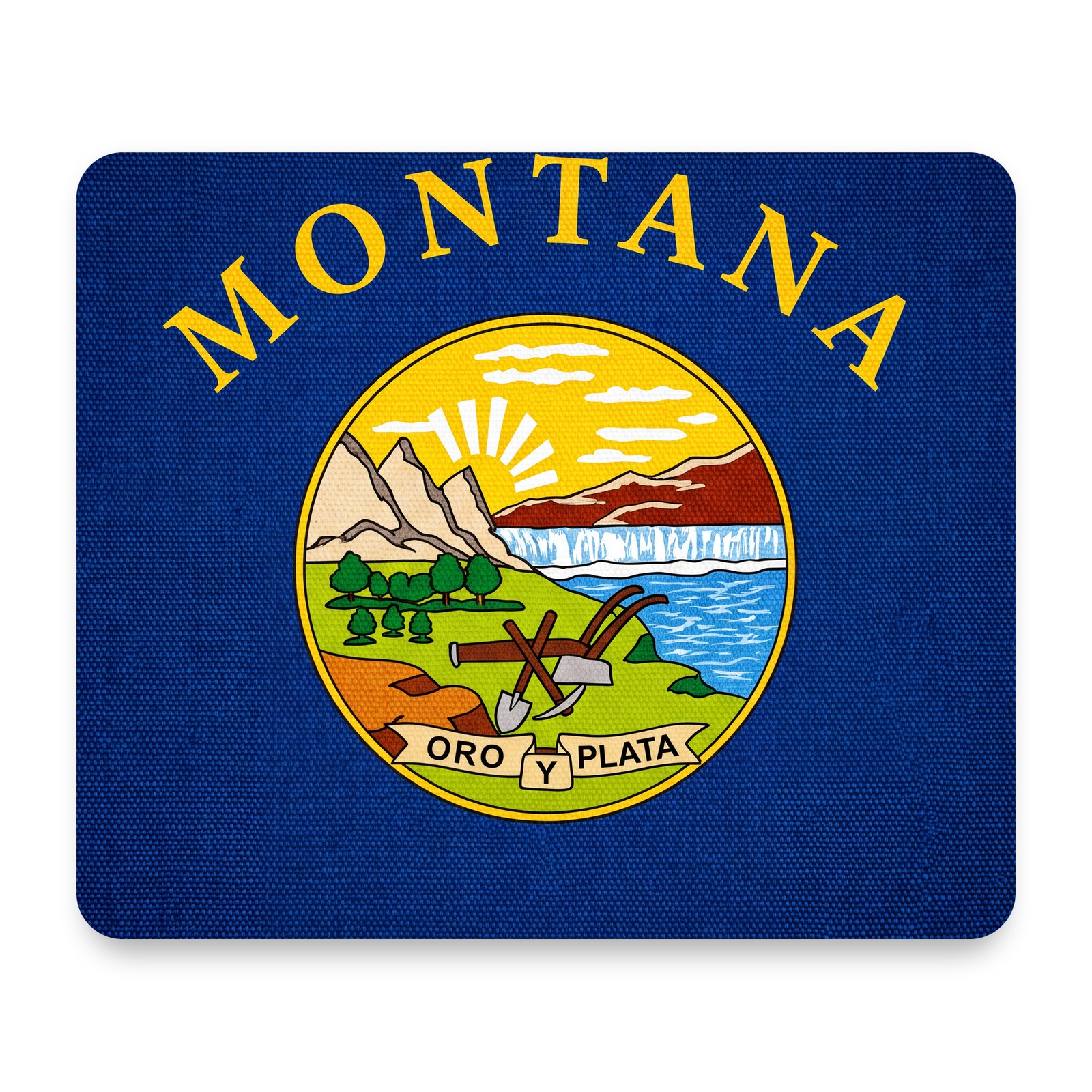 Montana State Flag Mouse Pad 9.25x7.75 Non-Slip Desk Mat