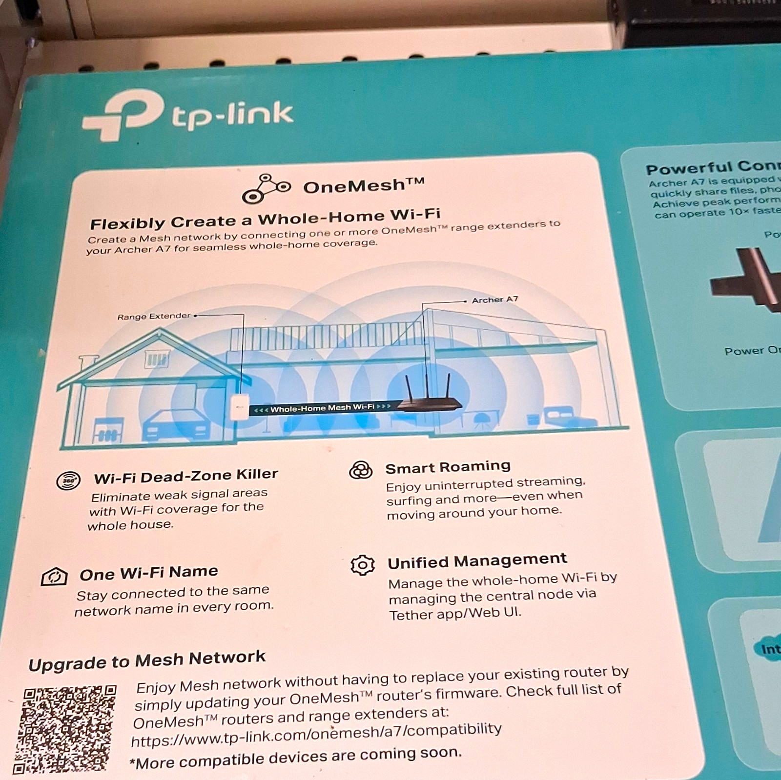 TP-LINK Archer A7 AC1750 Dual-Band Mesh Wi-Fi Router Gigabit USB