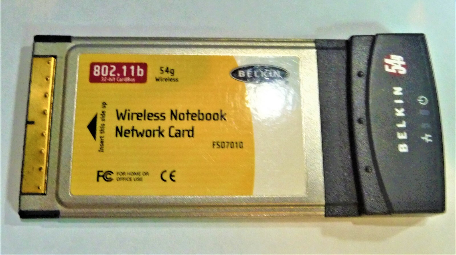 Belkin Wireless F507010 802.11b 54g  Notebook Network Card  Version 1000