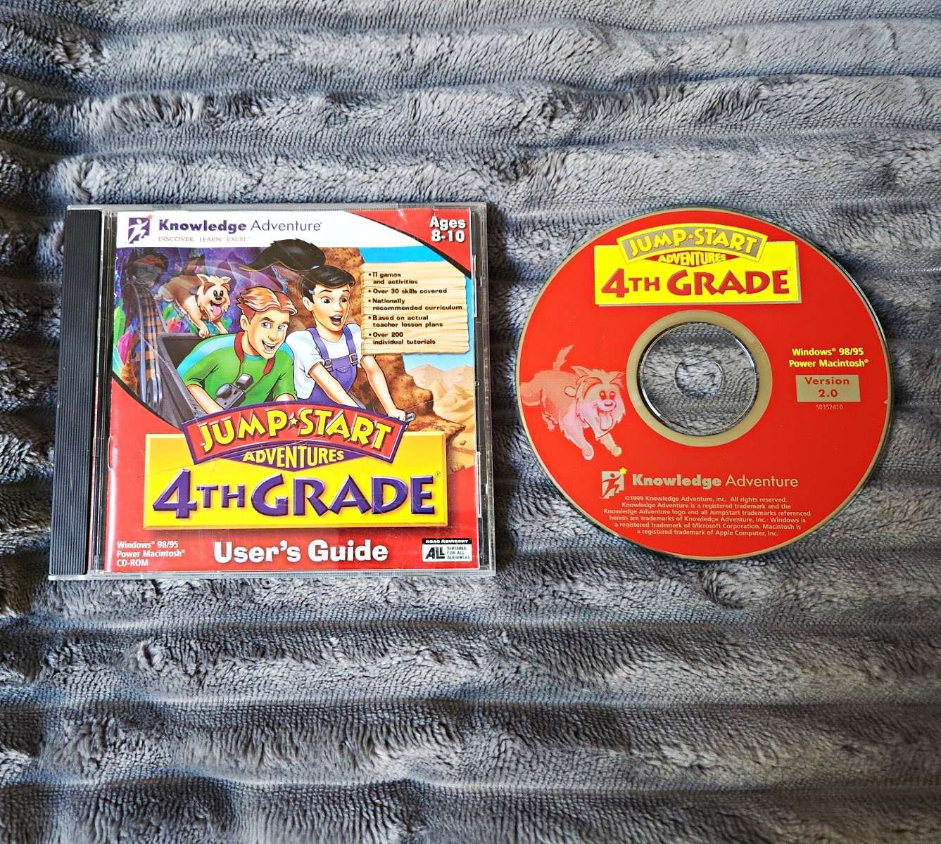 Knowledge Adventure JumpStart Adventures 4th Grade CD for Windows 95/98 Mac