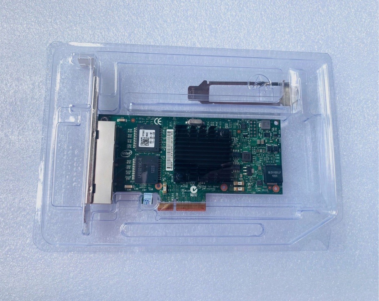 DELL I350-T4 RJ45 Ethernet Server Adapter RJ45 Intel I350-T4 K9CR1 THGMP 9YD6K