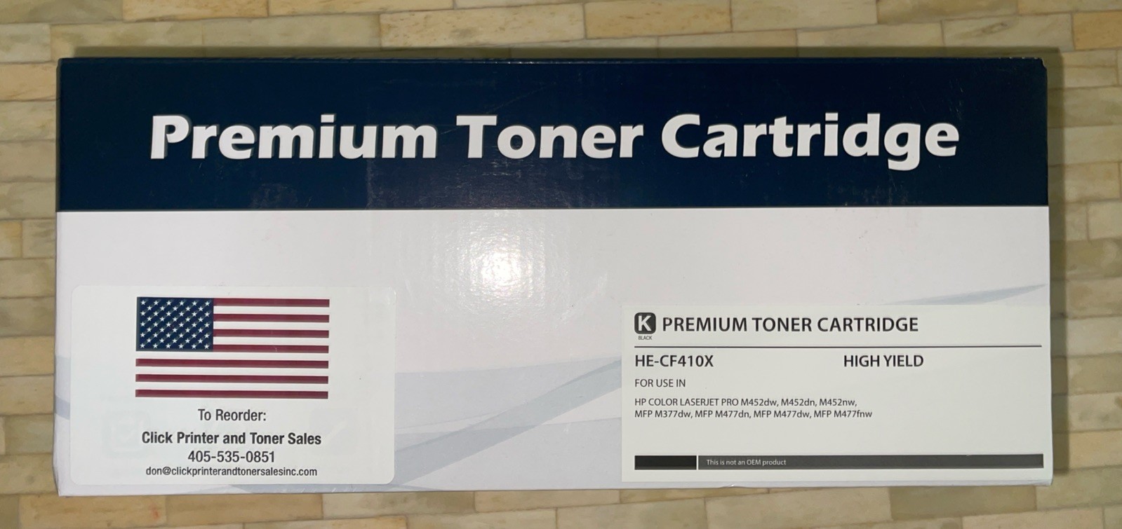 Premium toner cartridgeHE-CF410X Black High Yield 
