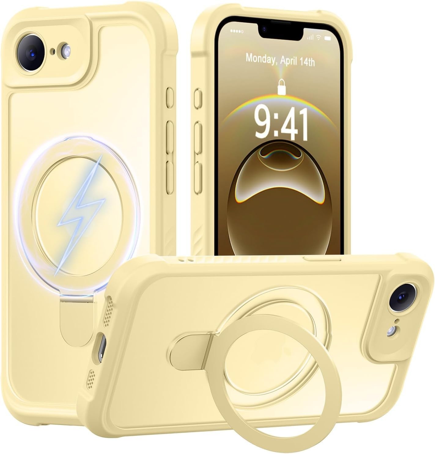 MOCCA for iPhone 17e Case & iPhone 16e Case with Magnetic Invisible Stand [Full