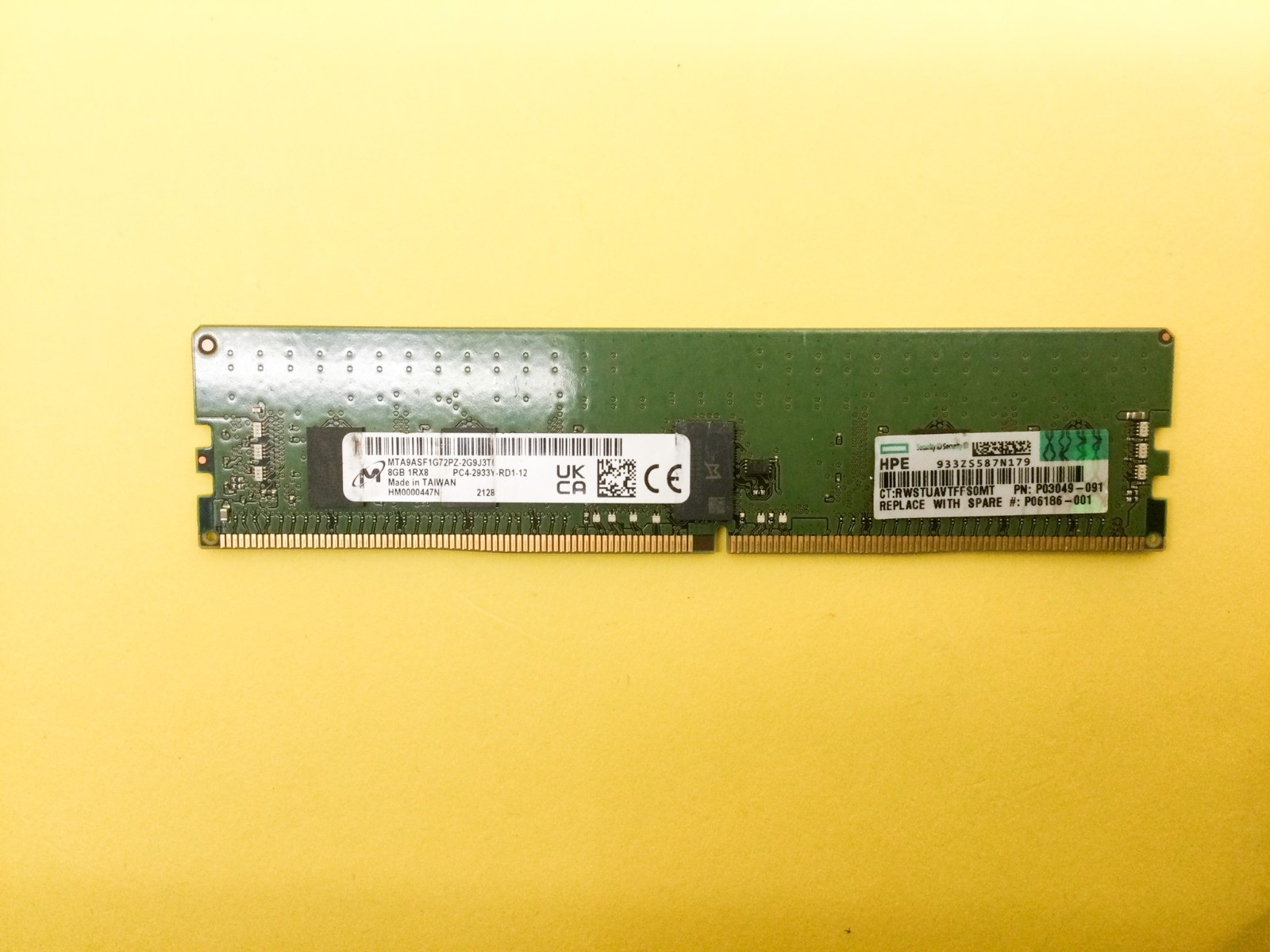 P03049-091 HPE 8GB 1RX8 PC4-2933Y-R SMART MEMORY P00918-B21