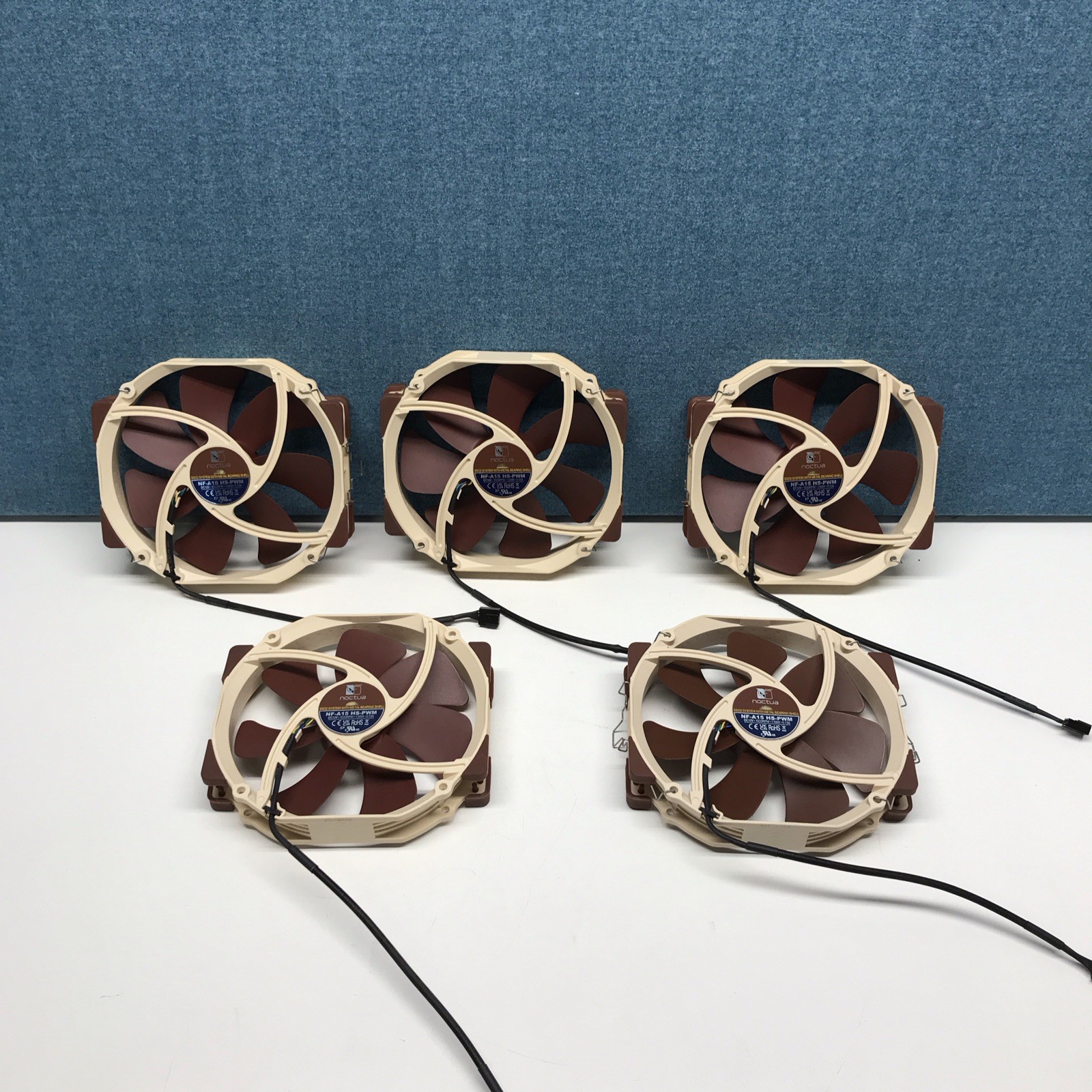 LOT of 5 Noctua Fans NF-A12x25 PWM NF-A15 HS-PWM