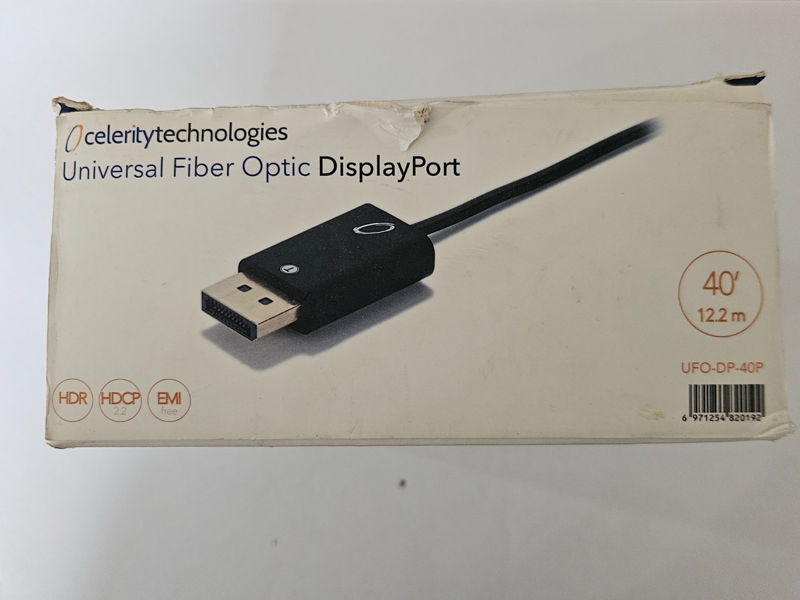 Celerity Technologies Fiber Optic DisplayPort cable