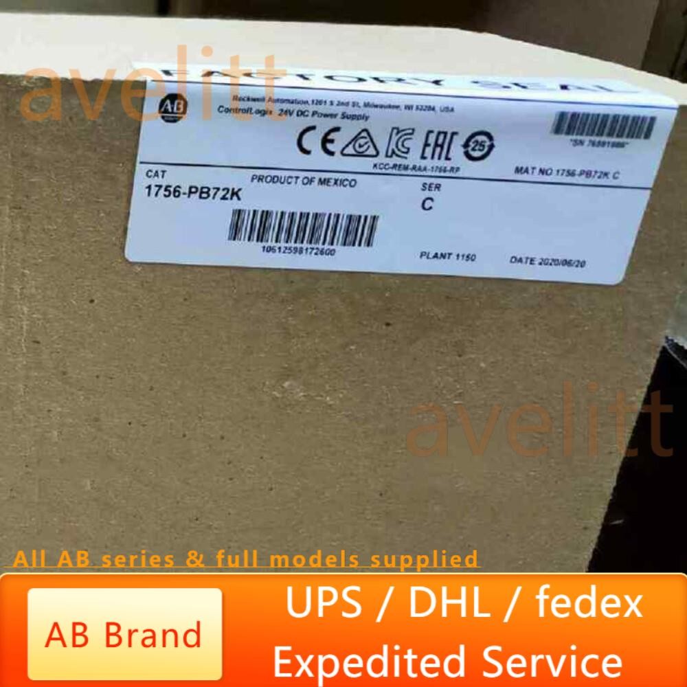 AB 1756-PB72K 1756PB72K 24V DC Power Supply New Allen Bradley US Free Tax