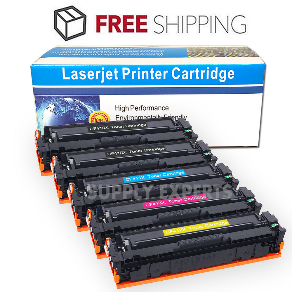 5PK CF410X CF411X CF412X CF413X Set + 1 BK for HP M452nw